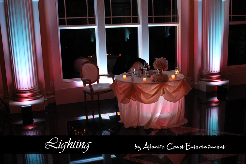Wedding Ceremony Uplighting at the Riverview in Simsbury Connecticut